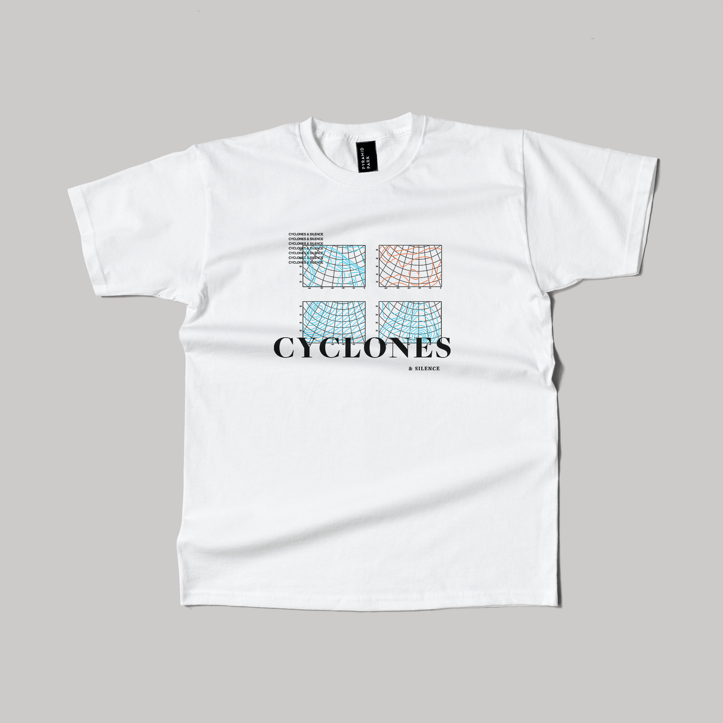 Cyclone Maps White T-shirt