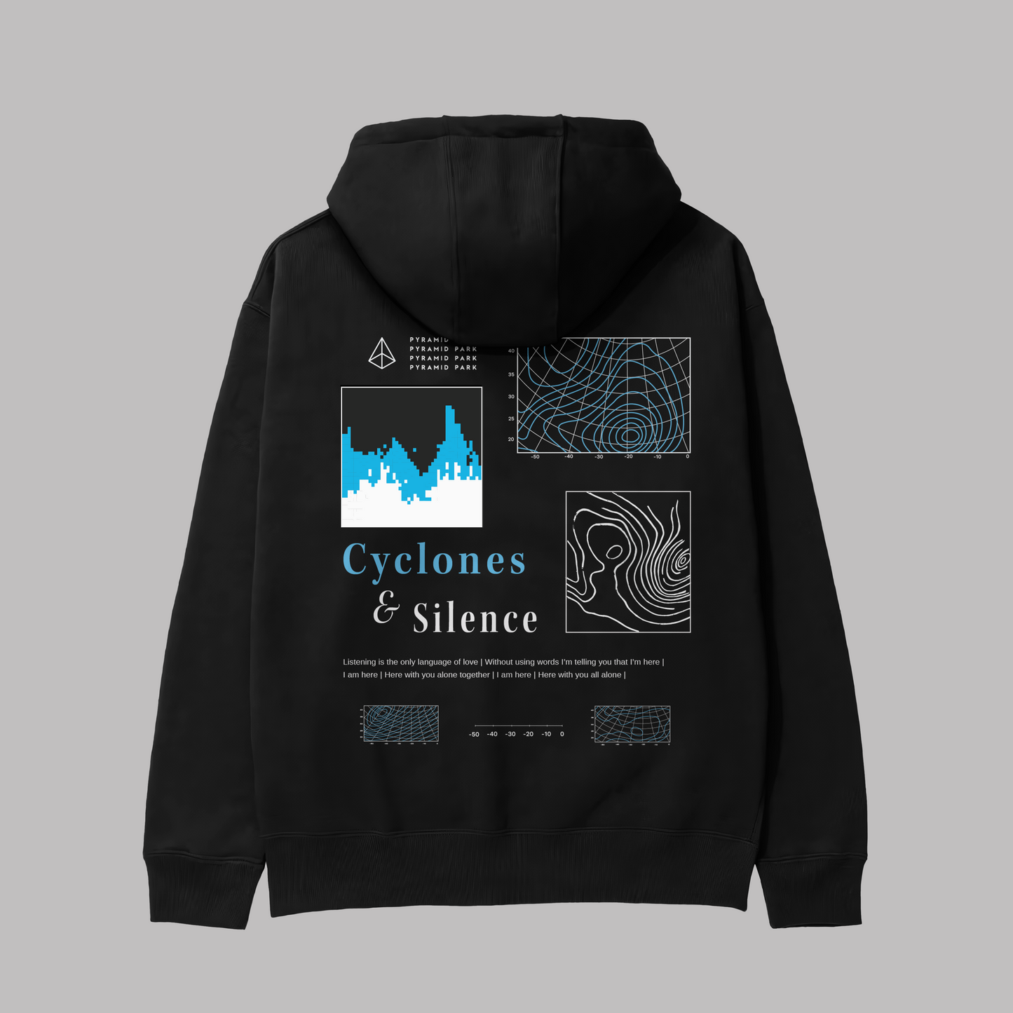 Black Cyclones & Silence Hoodie
